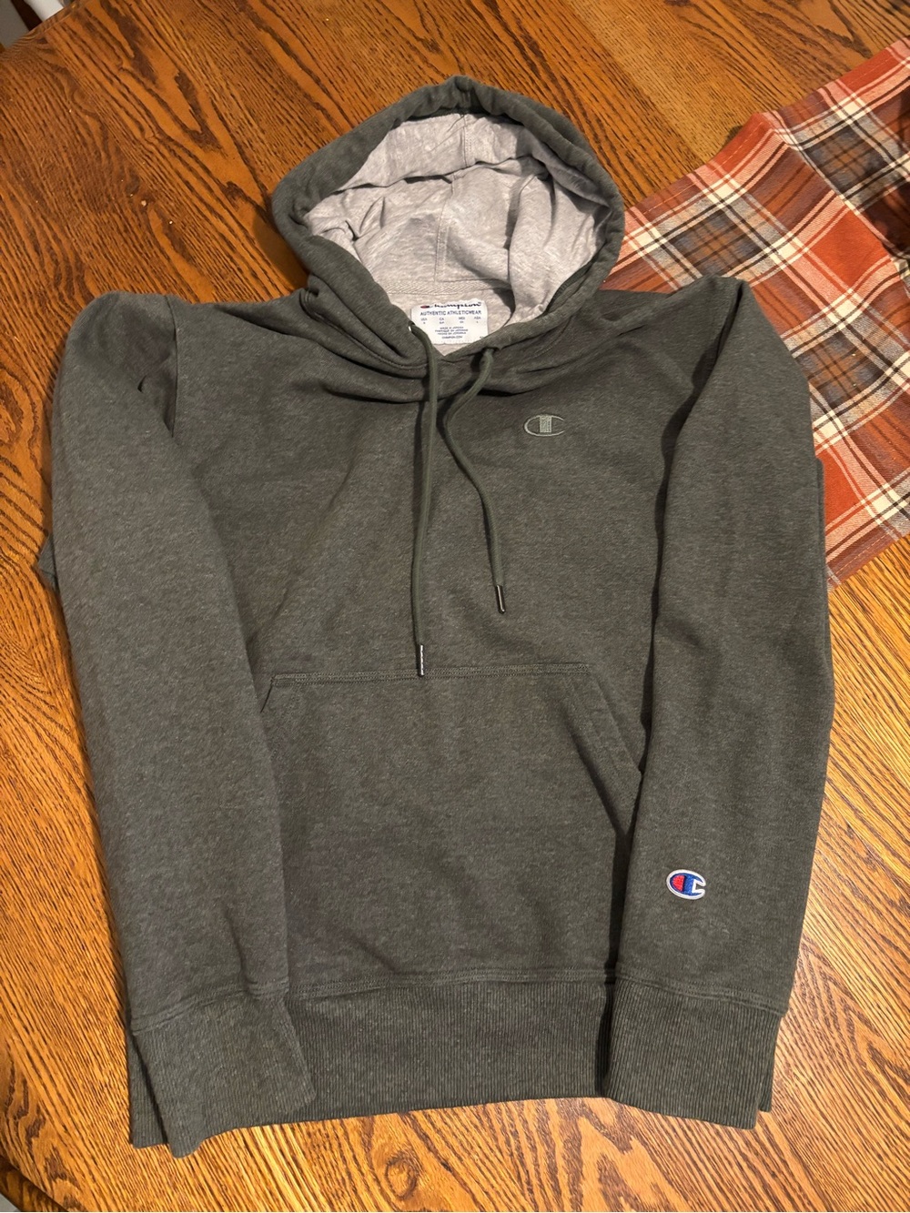 Green Champion Hoodie Small